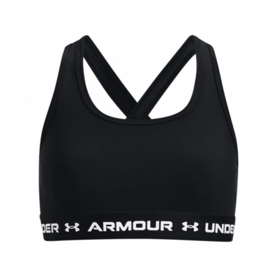 Zdjęcie produktu Dziewczęcy biustonosz treningowy UNDER ARMOUR Crossback Mid Solid - czarny