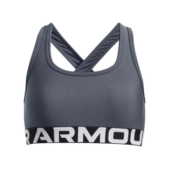 Zdjęcie produktu Dziewczęcy biustonosz treningowy Under Armour G Crossback Bra - szary