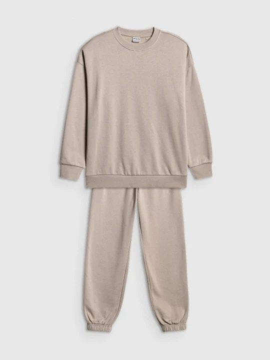 Zdjęcie produktu Dziewczęcy dres komplet 4F 4FJRSS26TAPSF212 - beżowy