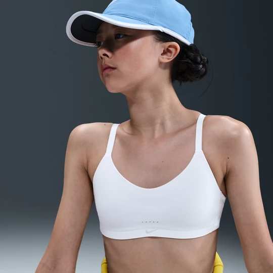 Zdjęcie produktu Dziewczęcy stanik sportowy Nike Alate - Biel