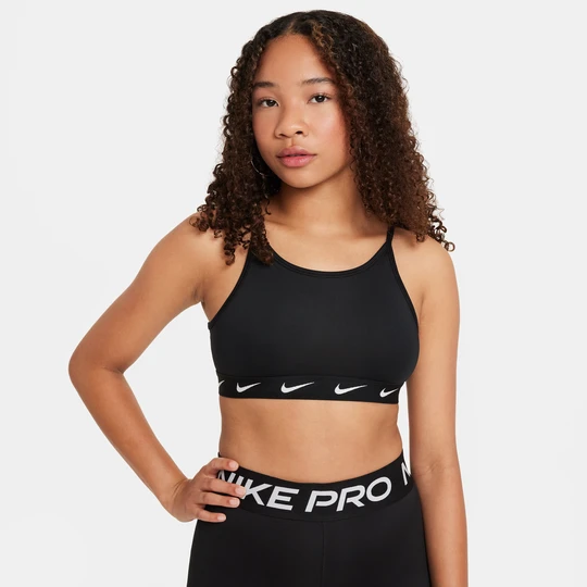 Zdjęcie produktu Dziewczęcy stanik sportowy Nike One - Czerń