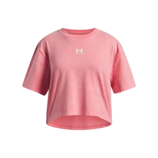 Zdjęcie produktu Dziewczęcy t-shirt Under Armour UA Rival Wash - różowy