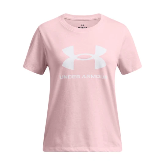 Zdjęcie produktu Dziewczęcy t-shirt z nadrukiem Under Armour UA Big Logo SS - różowy