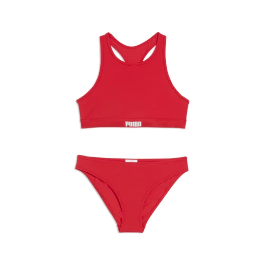 Zdjęcie produktu Dziewczęcy zestaw bikini PUMA Racerback, Odzież, Czerwony, 6 Y