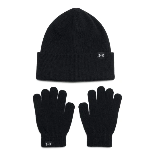 Zdjęcie produktu Dziewczęcy zestaw czapka zimowa i rękawiczki Under Armour G Beanie / Glove Combo - czarne
