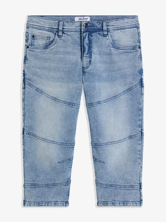 Zdjęcie produktu Dżinsy 3 / 4 ze stretchem regular fit straight BonPrix niebieski