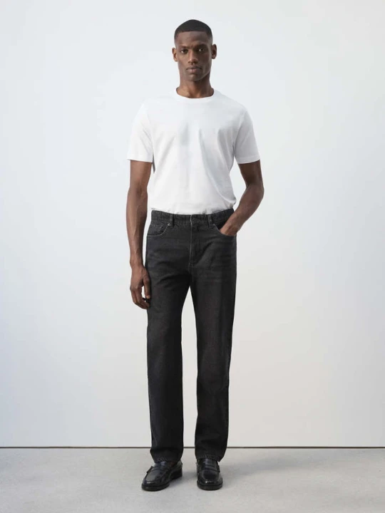 Zdjęcie produktu Dżinsy Bob regular fit black denim - Mężczyzna - MANGO MAN