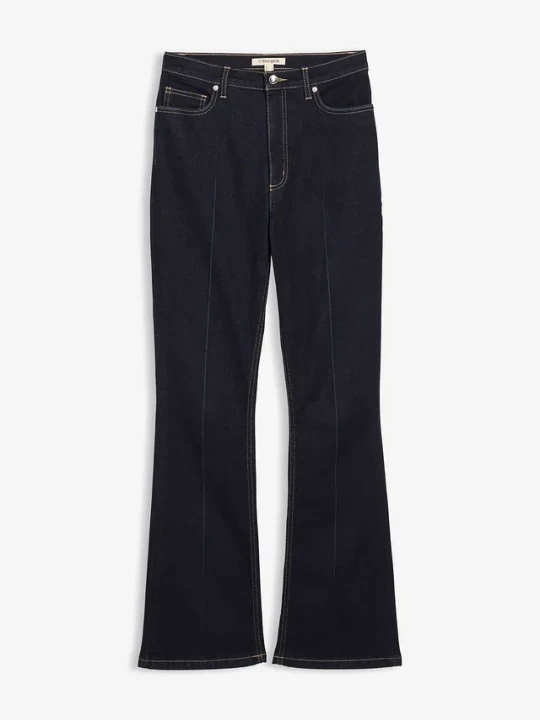 Zdjęcie produktu Dżinsy bootcut z wysokim stanem BonPrix niebieski