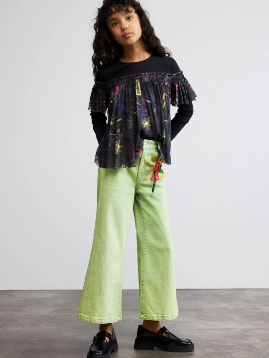 Zdjęcie produktu Dżinsy charm Desigual zielony