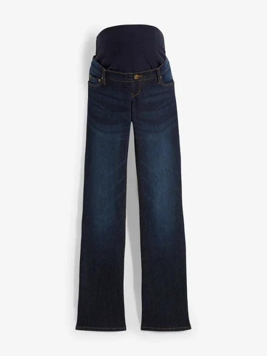 Zdjęcie produktu "Dżinsy ciążowe ""komfort-stretch"" ze stretchem, Bootcut" BonPrix niebieski