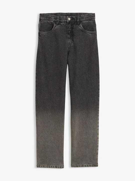Zdjęcie produktu Dżinsy cieniowane, loose fit, straight BonPrix szary