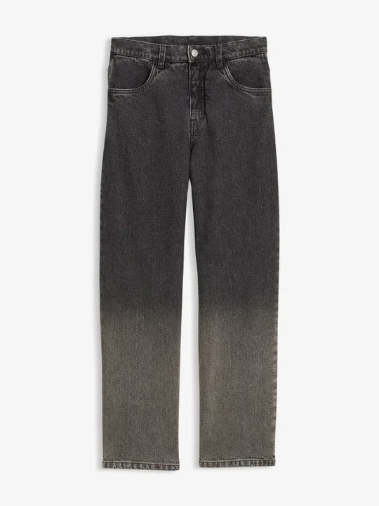 Zdjęcie produktu Dżinsy cieniowane, loose fit, straight BonPrix szary