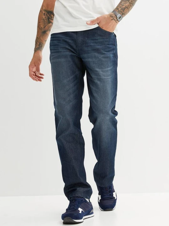Zdjęcie produktu Jeansy classic fit, straight BonPrix niebieski