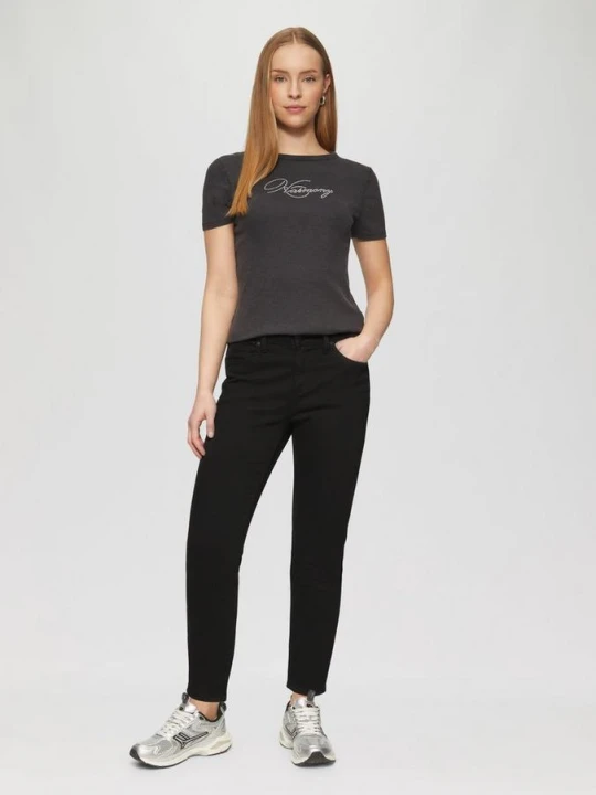 Zdjęcie produktu Dżinsy do kostki Sadie / Skinny Fit / Mid Rise / Skinny Leg QS czarny