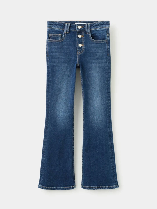 Zdjęcie produktu Dżinsy flare z guzikami black denim - Dzieci - MANGO KIDS