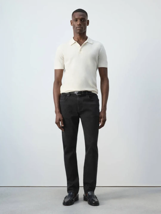 Zdjęcie produktu Dżinsy Jan slim fit black denim - Mężczyzna - - MANGO MAN