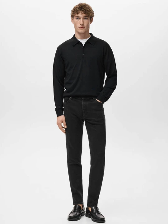Zdjęcie produktu Dżinsy Jude skinny fit black denim - Mężczyzna - MANGO MAN