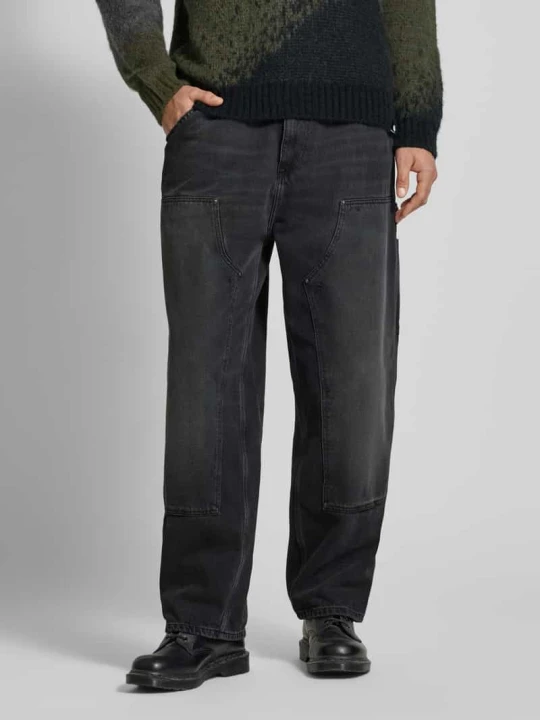 Zdjęcie produktu Dżinsy krój wide fit naszywka z logo model 'Grind' Carhartt WIP Czarny