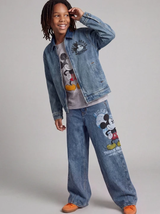 Zdjęcie produktu dżinsy mickey™ mouse disney™ Desigual niebieski