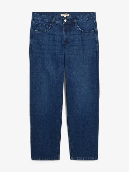 Zdjęcie produktu Dżinsy o kroju loose fit, straight BonPrix niebieski