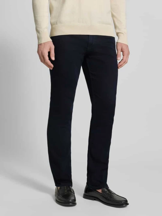 Zdjęcie produktu Dżinsy o kroju straight fit w fasonie 5-kieszeniowym model 'Greensboro' Wrangler Czarny