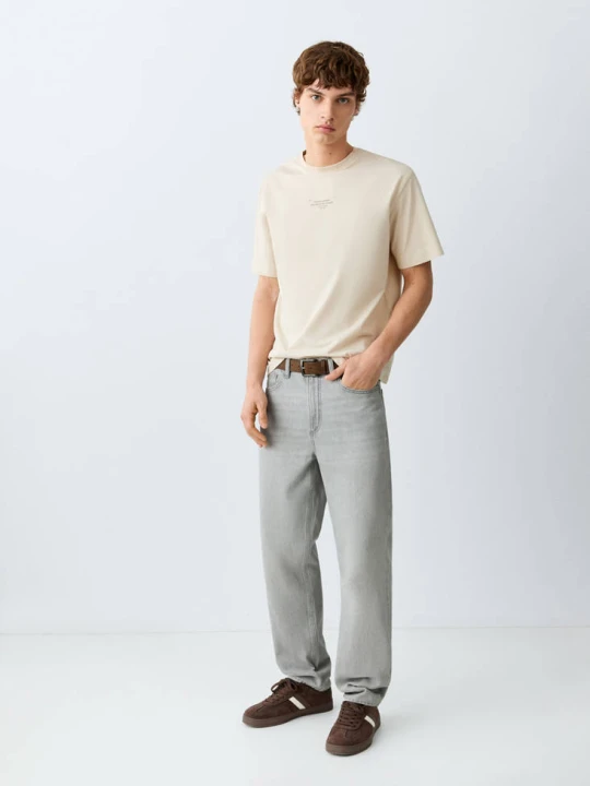 Zdjęcie produktu Dżinsy regular fit szary denim - Teen - MANGO TEEN
