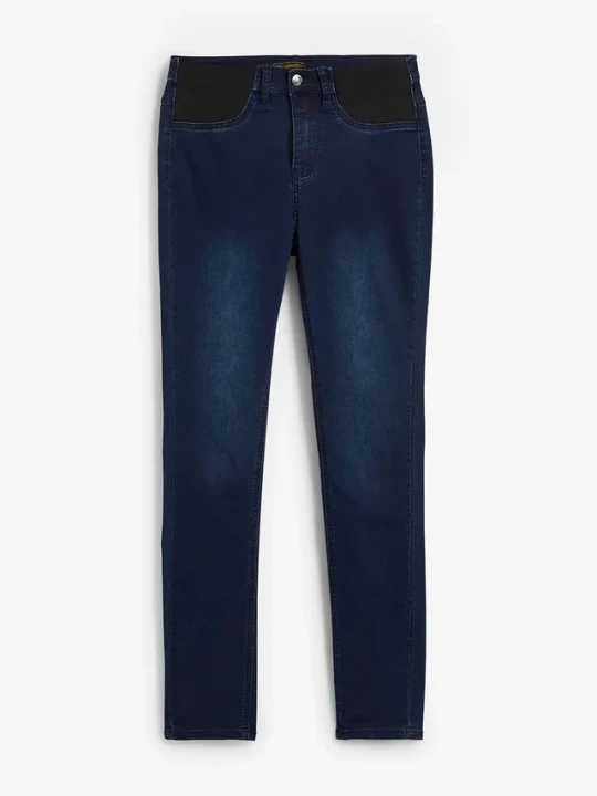 Zdjęcie produktu Dżinsy Skinny, mid waist, ze stretchem BonPrix niebieski