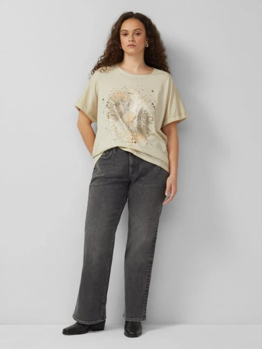 Zdjęcie produktu Dżinsy / Slim Fit / Mid Rise / Bootcut Leg QS szary
