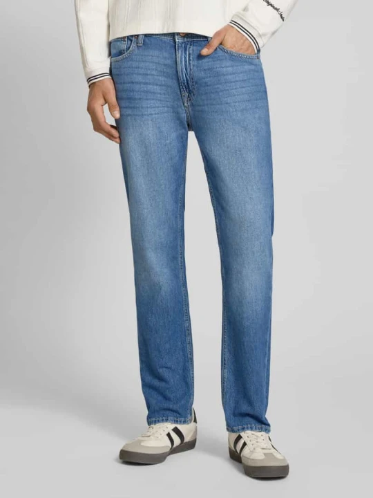 Zdjęcie produktu Dżinsy w kroju regular fit w stylu used model 'CLARK' Jack&Jones Niebieski