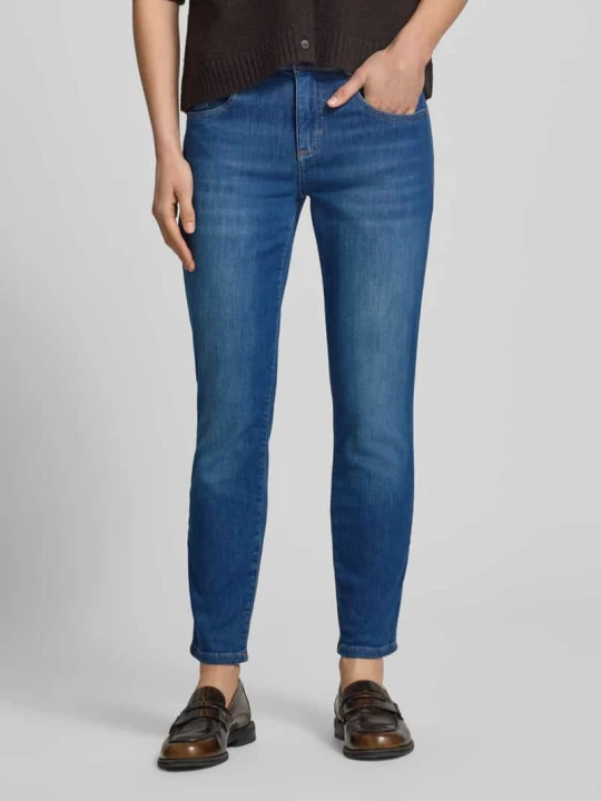 Zdjęcie produktu Dżinsy w kroju slim fit z kieszeniami bocznymi model 'SHAKIRA' BRAX Ciemnoniebieski