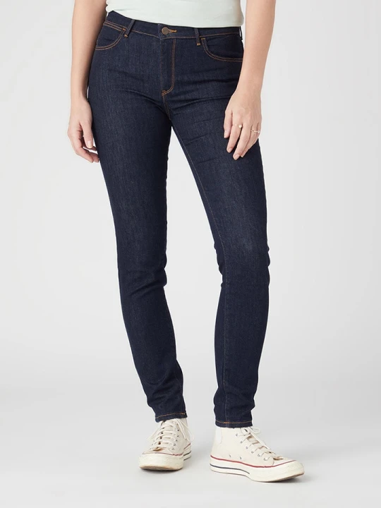 Zdjęcie produktu Wrangler Dżinsy "Wild Flower" - Skinny fit - w kolorze granatowym rozmiar: W25/L32