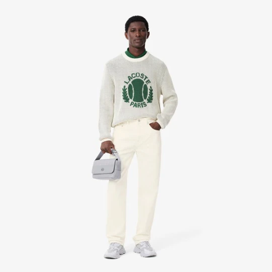 Zdjęcie produktu Dżinsy z 5 kieszeniami o prostym kroju w kolorze indygo Lacoste