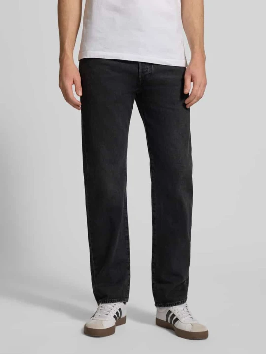 Zdjęcie produktu Dżinsy z czystej bawełny o kroju wide leg Fit model '501®Original' Levi's Ciemnoniebieski