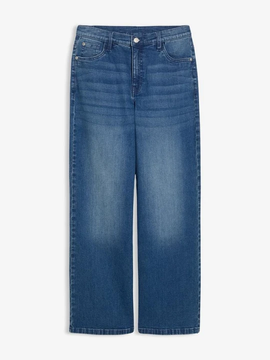 Zdjęcie produktu Jeansy ze stretchem extra loose fit, straight BonPrix niebieski
