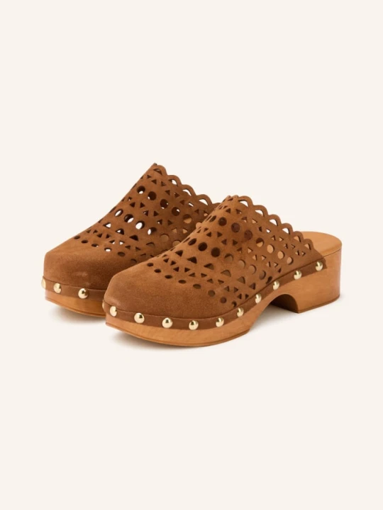 Zdjęcie produktu È Mia Klapki Z Nitami braun E Mia BRĄZOWY