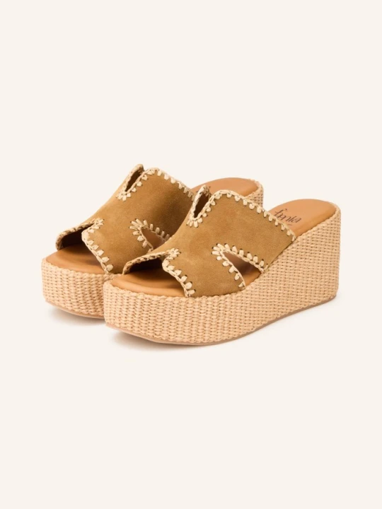 Zdjęcie produktu È Mia Platformy Na Koturnie beige E Mia