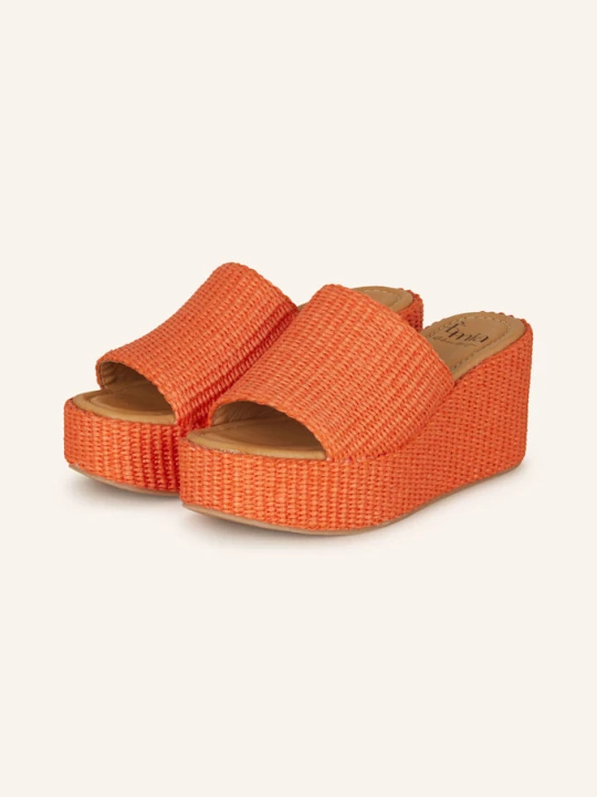 Zdjęcie produktu È Mia Sandały Na Platformie orange E Mia