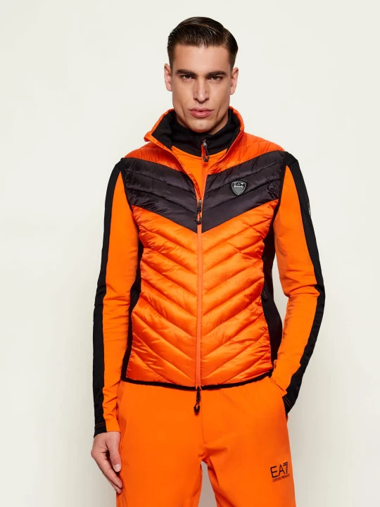 Zdjęcie produktu EA7 Bezrękawnik | Regular Fit pomarańczowy