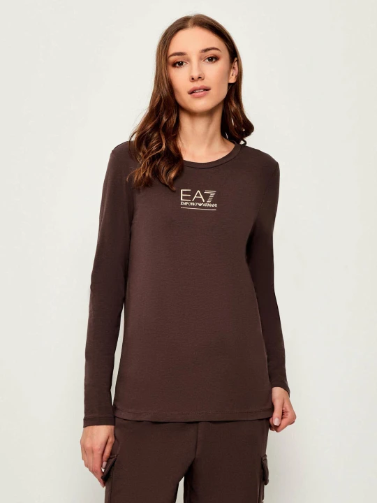 Zdjęcie produktu EA7 Bluzka | Slim Fit brązowy