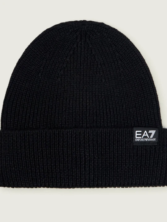 Zdjęcie produktu EA7 Czapka | z dodatkiem wełny czarny