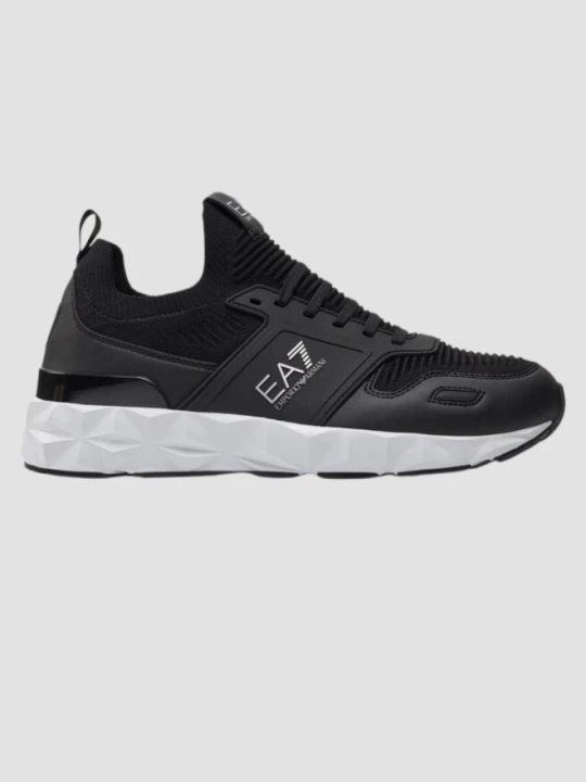 Zdjęcie produktu EA7 Czarne sneakersy z białą podeszwą, Rozmiar 44