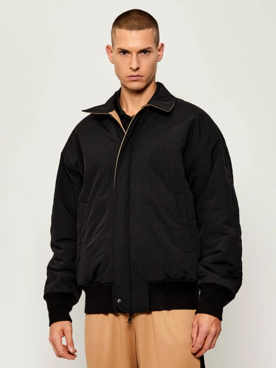 Zdjęcie produktu EA7 Dwustronna kurtka bomber | Relaxed fit czarny