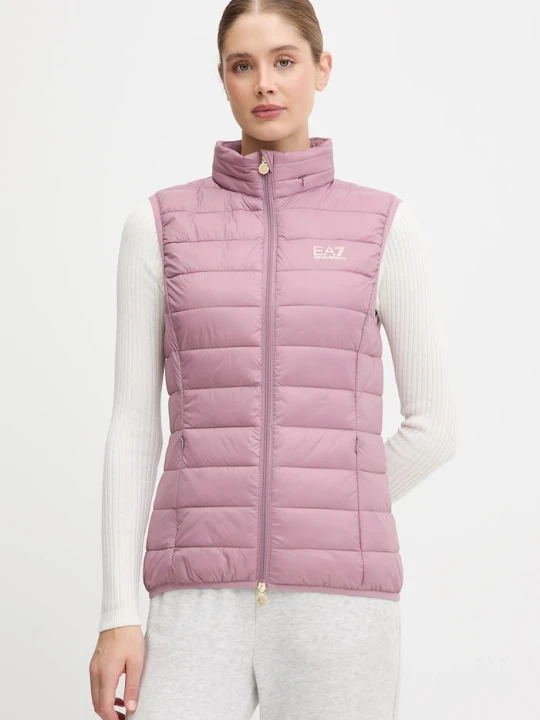 Zdjęcie produktu EA7 Emporio Armani bezrękawnik z kapturem damski różowy
