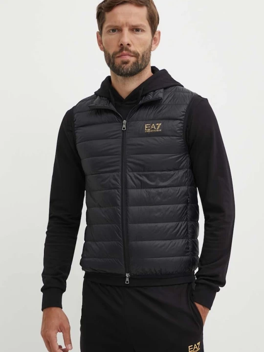 Zdjęcie produktu EA7 Emporio Armani bezrękawnik puchowy czarny