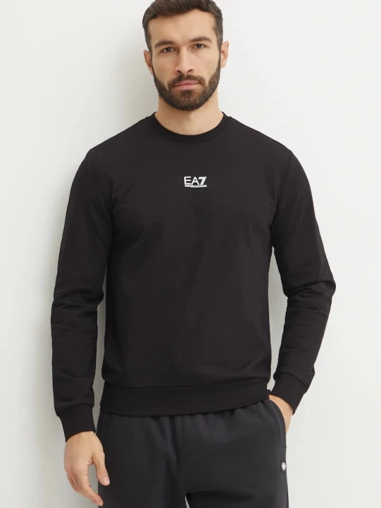 Zdjęcie produktu EA7 Emporio Armani bluza męska bawełniana czarny