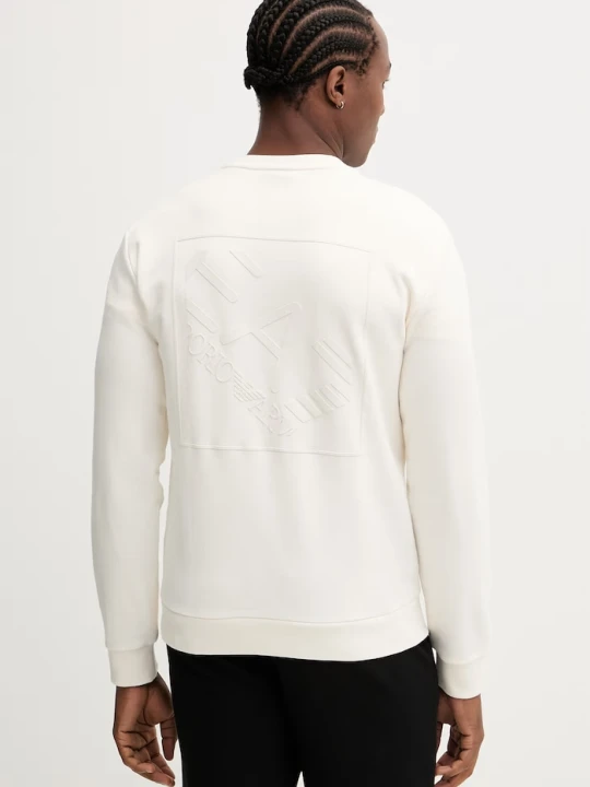 Zdjęcie produktu EA7 Emporio Armani bluza bawełniana beżowy
