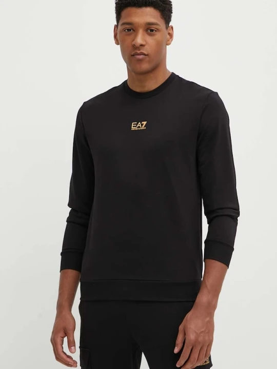 Zdjęcie produktu EA7 Emporio Armani bluza bawełniana czarny