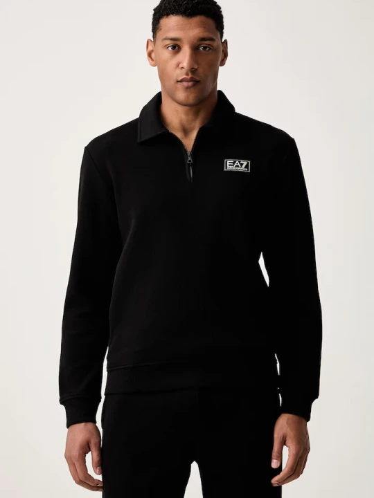 Zdjęcie produktu EA7 Emporio Armani bluza męska bawełniana czarny