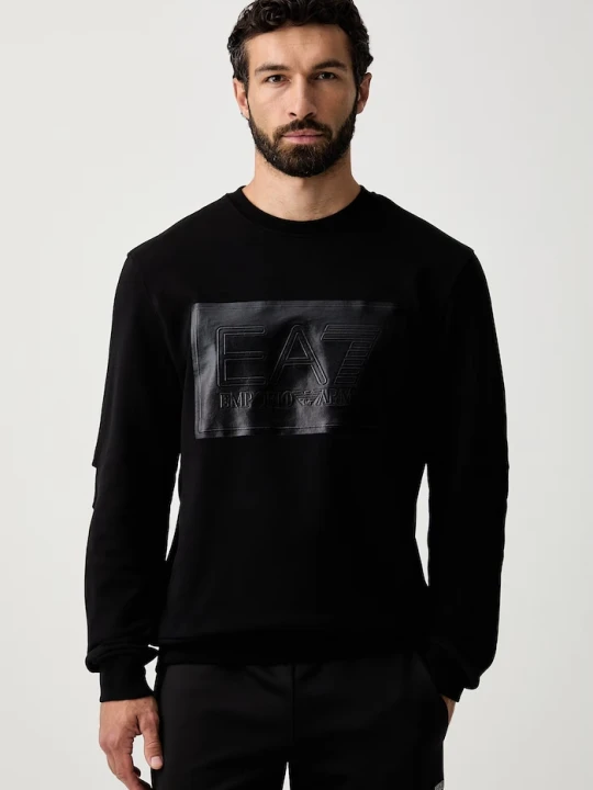 Zdjęcie produktu EA7 Emporio Armani bluza męska bawełniana czarny