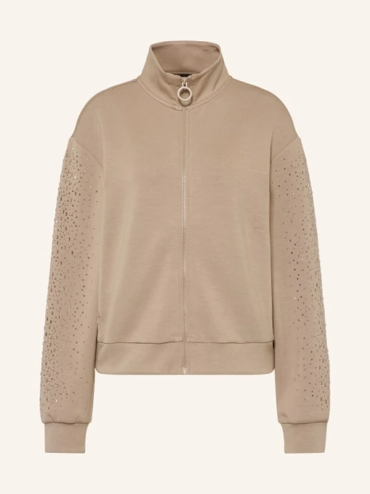 Zdjęcie produktu ea7 Emporio Armani Bluza Rozpinana Z Kamieniami Ozdobnymi braun BEŻOWY
